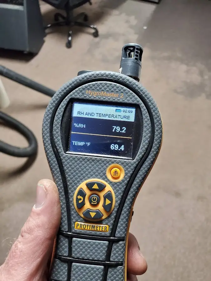 Moisture meter humidity assessment for Mold Remediation & Removal in Webster